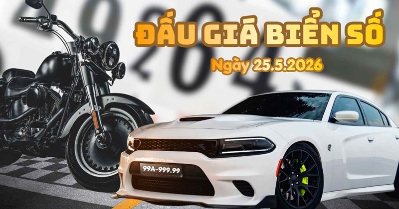 Đấu giá biển số xe 25/5: Xuất hiện loạt biển ngũ quý siêu đẹp