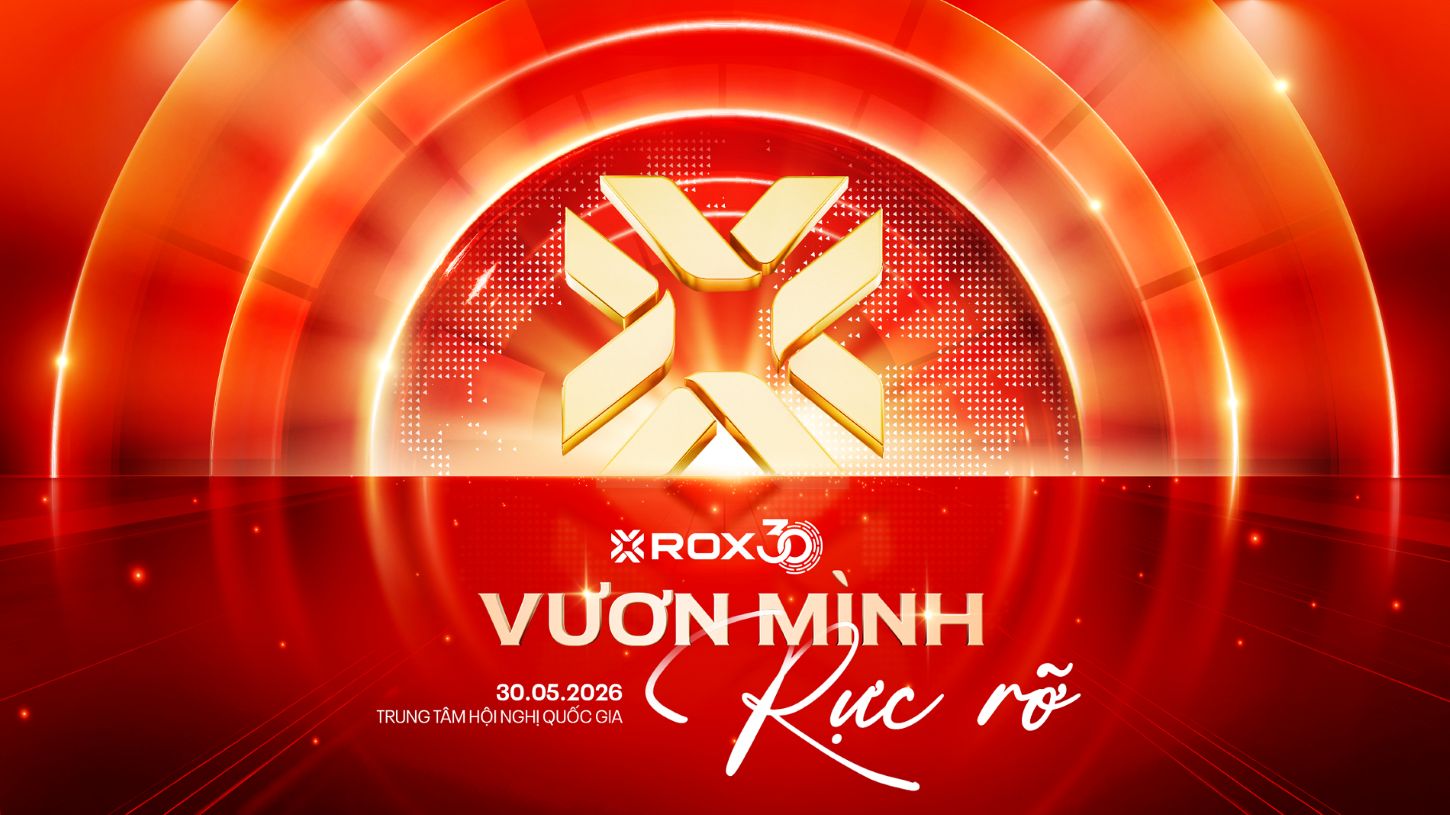 “ROX30 Concert: Vươn mình rực rỡ” là nơi tinh thần sống đẹp của người ROX được kể lại bằng âm nhạc và những cảm xúc sẻ chia. Ảnh: ROX