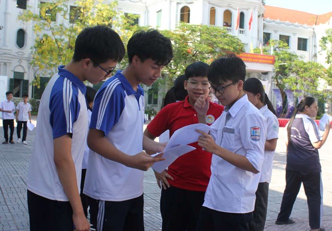Candidates participating in the 10th grade entrance exam for the 2026 - 2027 school year in Ninh Binh. Photo: Trung Thanh