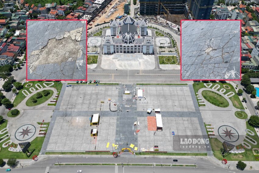 Many years ago, Hung Vuong Square was constructed by Phuc Son Group, but has now deteriorated and is being invested in a new one. Photo: PV