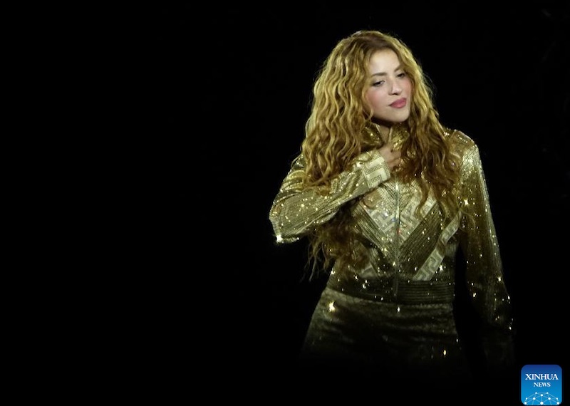 Shakira quay trở lại đường đua âm nhạc với ca khúc chủ đề World Cup 2026 “Dai Dai“. Ảnh: Xinhua