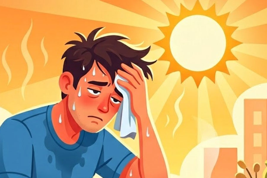 Prolonged hot weather makes the body easily tired and exhausted. Graphics: Thien Nhan
