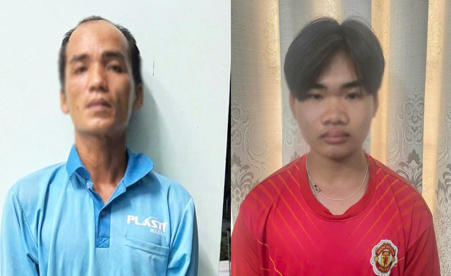 Subjects Le Thanh Tuan (left) and Nguyen Van Phong. Photo: CACC