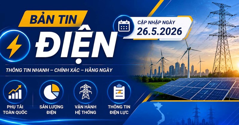 Tiêu thụ điện toàn quốc vượt 52.000 MW lúc 10h sáng 26/5