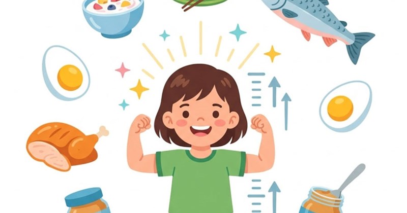 Protein đóng vai trò quan trọng trong sự phát triển của trẻ