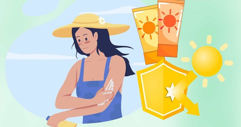 Ánh nắng gay gắt chứa lượng tia UV rất cao, hãy lựa chọn kem chống nắng có chỉ số SPF từ 30 trở lên. Ảnh minh họa