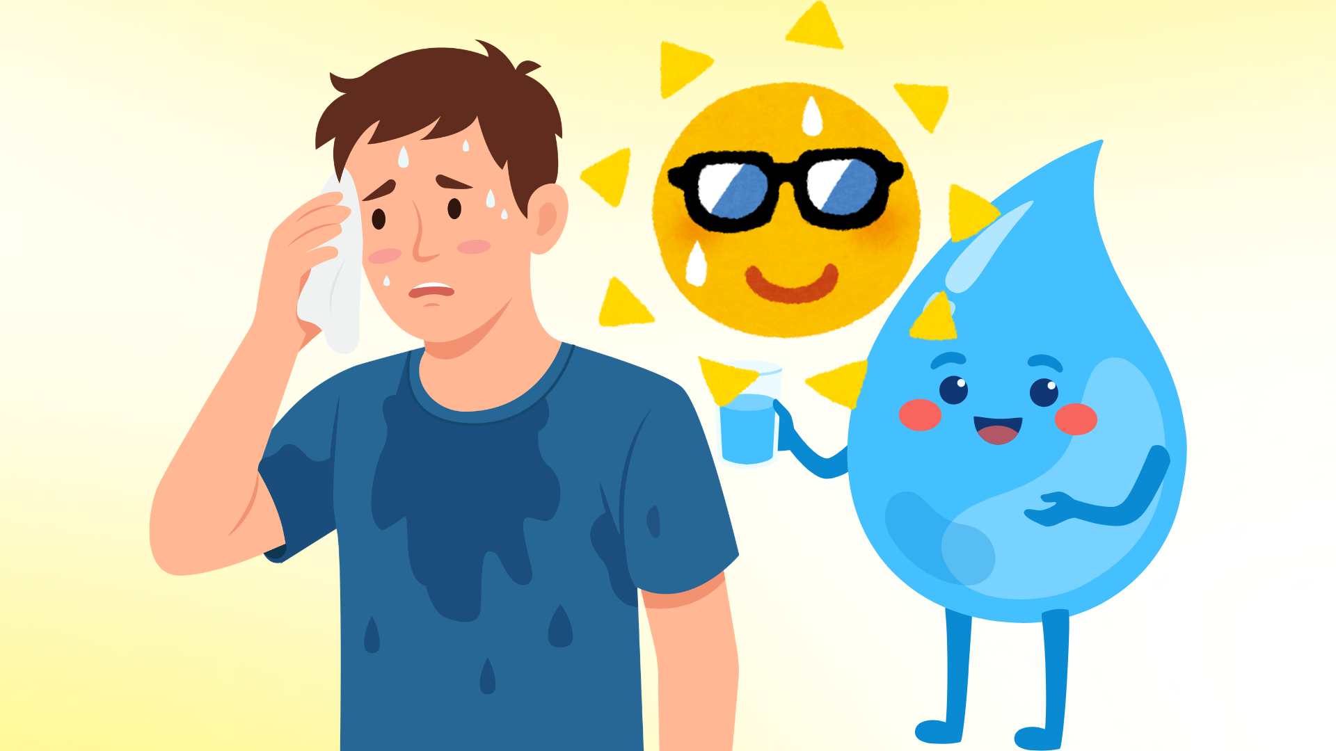 2 simple ways to cool down your body with water on hot sunny days