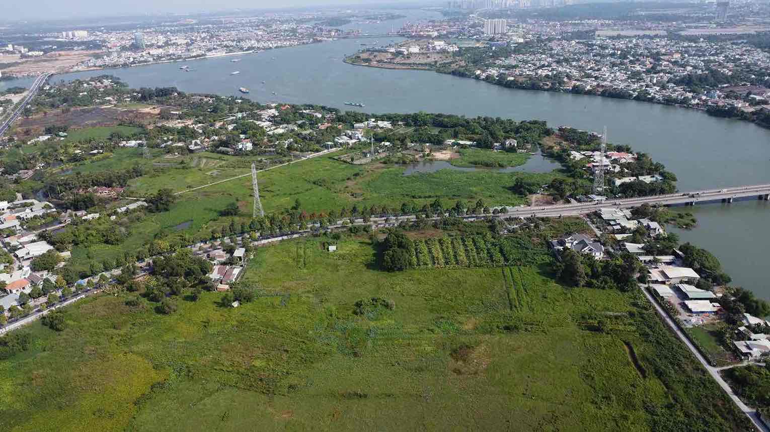 Tran Bien Ward People's Committee issued a notice of land acquisition to implement the Hiep Hoa urban area project, Dong Nai city. Photo: HAC