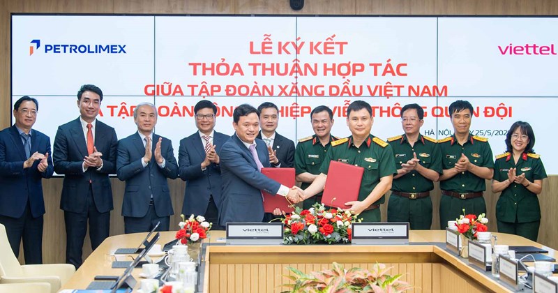 Viettel và Petrolimex hợp tác thúc đẩy chuyển đổi số, năng lượng xanh