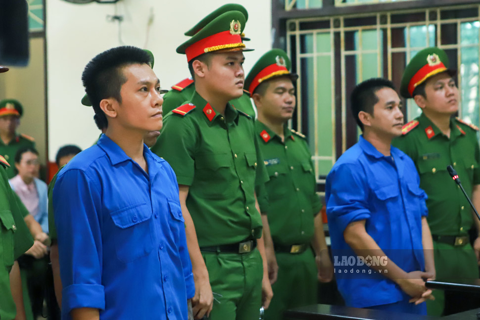 Giving his final words before the defendant's dock, Tai "den" - the mastermind of the gun robbery in Gia Lai - asked the court to reduce the sentence for his subordinates. Photo: Hoai Phuong
