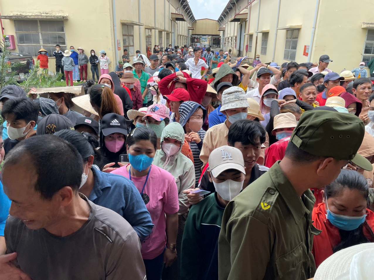 Hoang Sinh Company still owes salaries to hundreds of workers. Photo: Dinh Trong