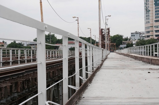 Cầu Long Biên sau sửa chữa. Ảnh: Minh Hạnh