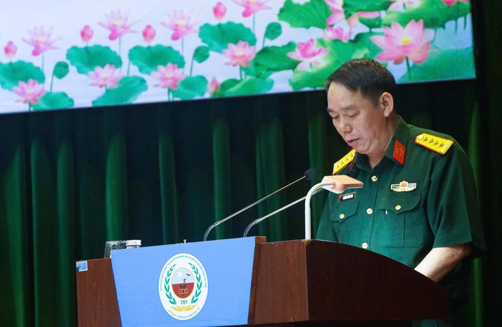 Đại tá Nghiêm Xuân Long - Phó Tổng Giám đốc VNMAC, Trưởng ban Tổ chức cuộc thi. Ảnh: Ái Vân