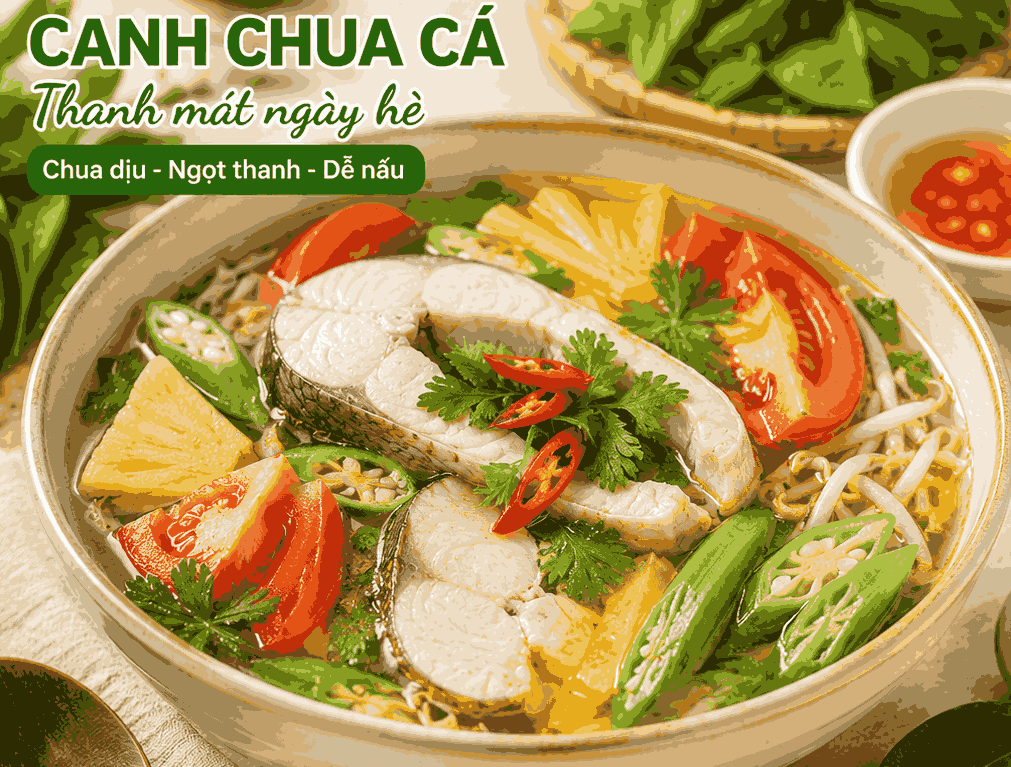 Sour soup is suitable for summer thanks to its mild sour taste, easy to eat and helps the body feel cooler in hot weather. Graphic photo: Quang Minh.