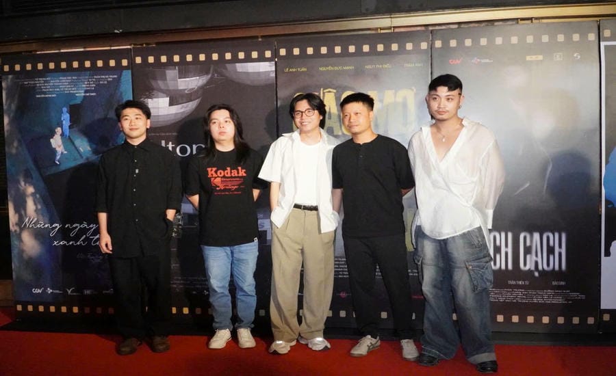 5 directors whose films were screened at the CJ Short Film Project season 6 event. Photo: Mai Anh