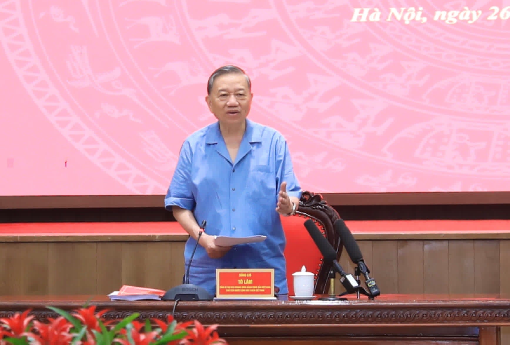 General Secretary and President To Lam speaks. Photo: VNA