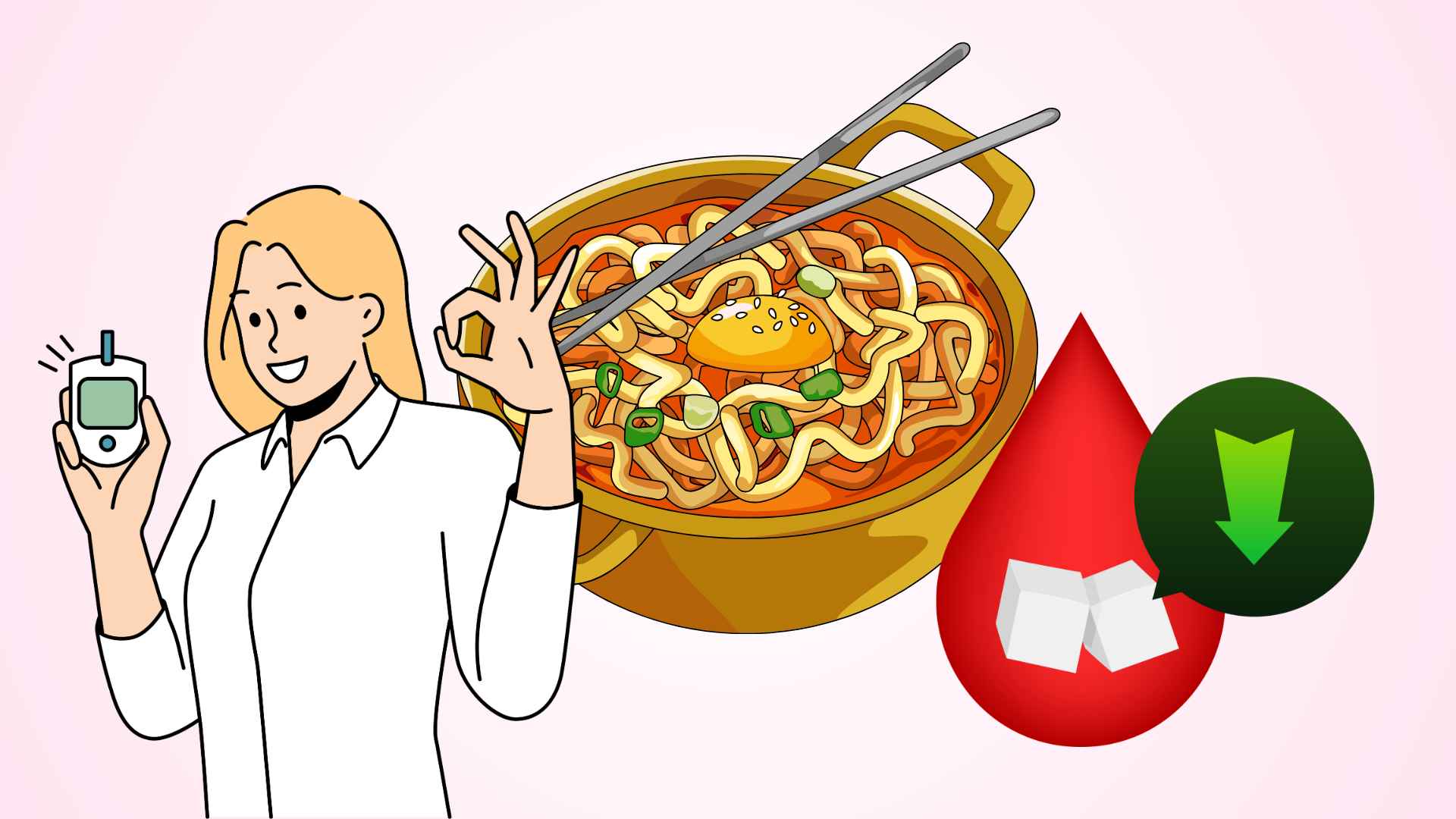 3 ways to eat noodles to limit high blood sugar.