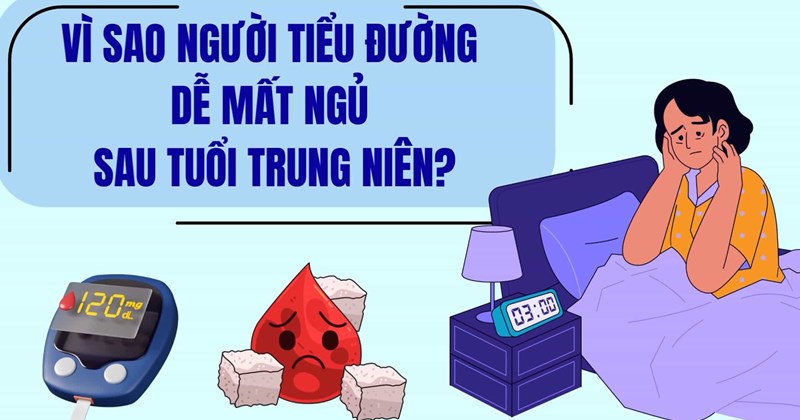 Tiểu đường sau tuổi trung niên: Vì sao dễ mất ngủ?