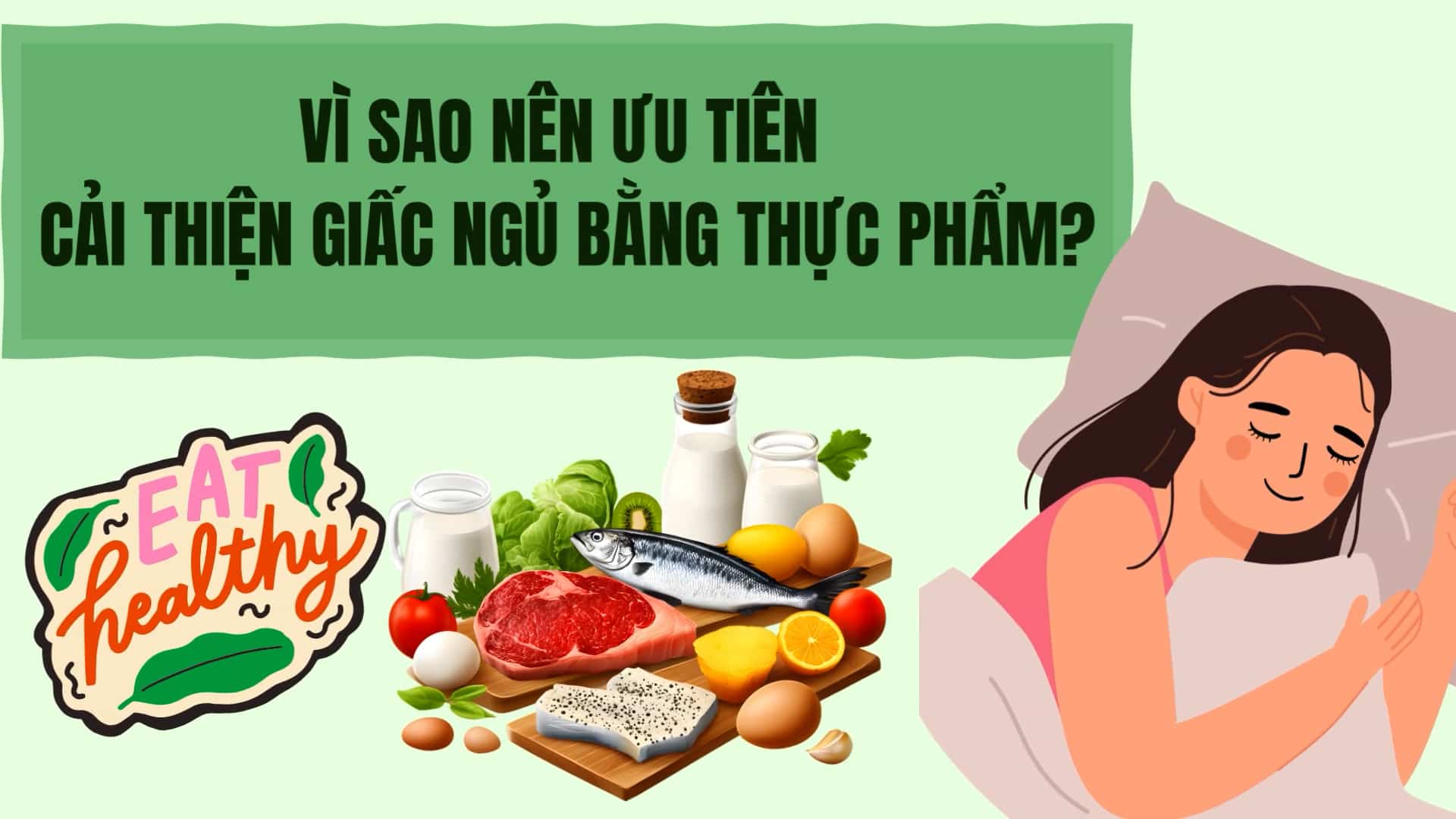 Why should you prioritize improving sleep with food?