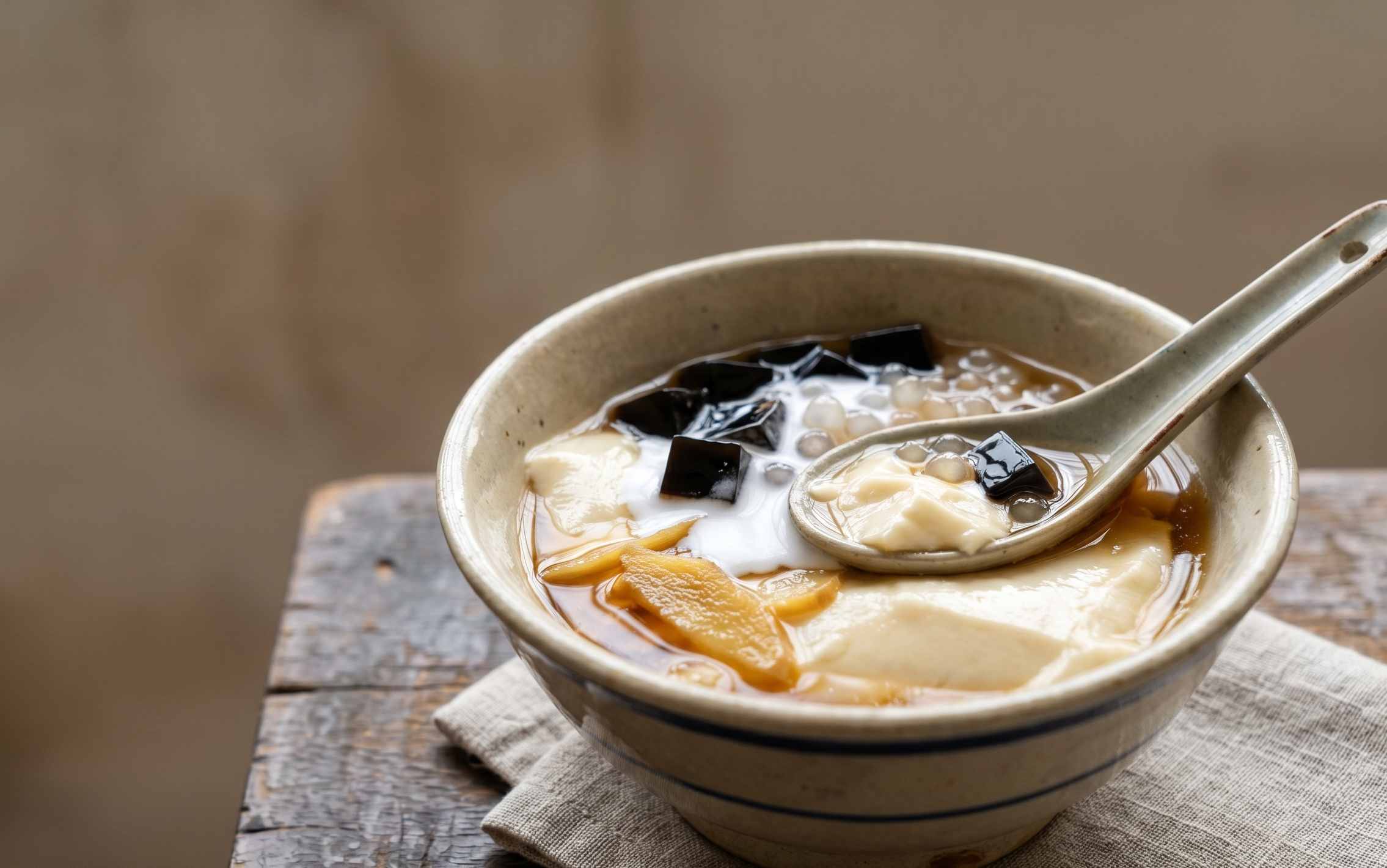 Tofu pudding to cool down on hot summer days. Photo: Minh Trang