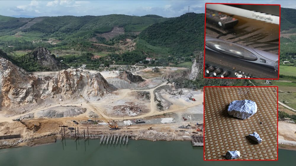 Unable to stop the polluting stone mine situation, people still live in anxiety. Photo: Reporter