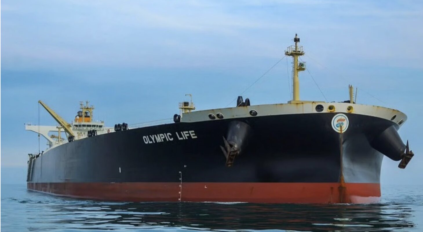 The Olympic Life tanker is Greek-owned. Photo: MARINETRAFFIC