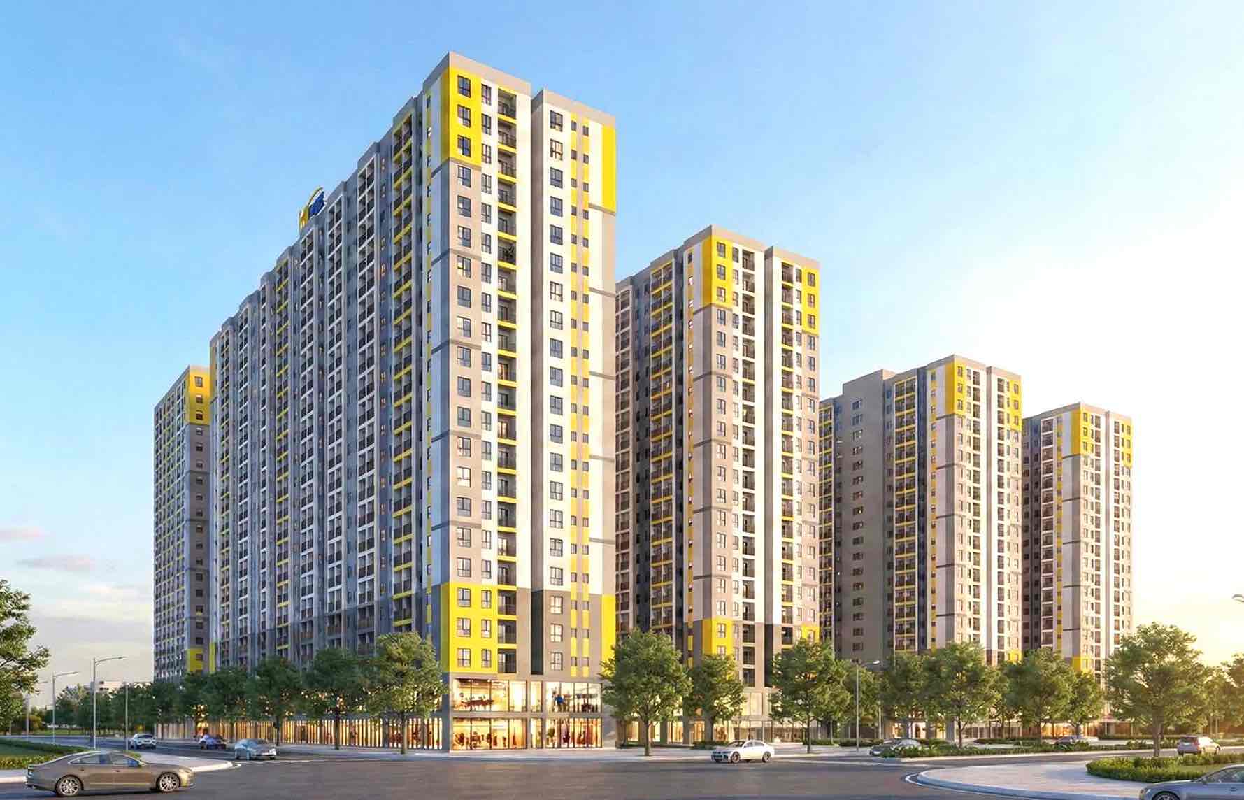 Perspectiva del proyecto de complejo residencial de gran altura en el barrio de Tam Hiep en la ciudad de Dong Nai con 2,820 apartamentos. Foto: HAC