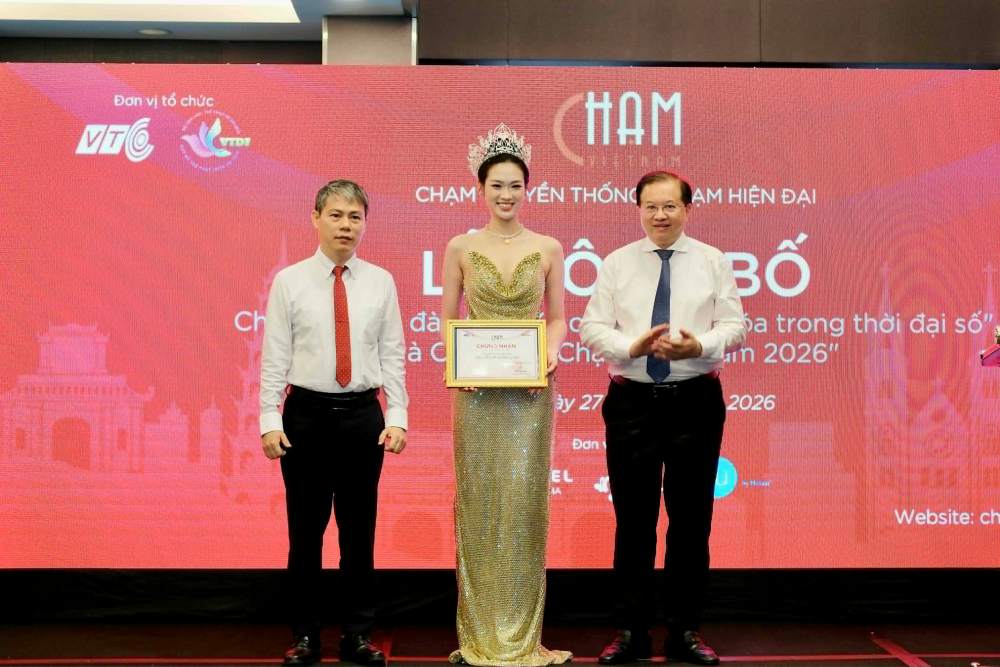 Hoa hậu Du lịch Việt Nam 2026 Nguyễn Phương Linh được công bố là đại sứ cuộc thi. Ảnh: Chí Long