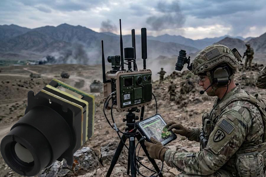 Leonardo DRS's new thermal camera module supports unmanned vehicles to operate stably in harsh environments with the ability to observe high temperatures. Graphics: Cat Tien