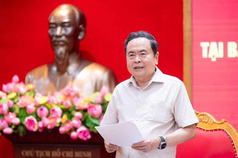 Member of the Politburo, Chairman of the National Assembly Tran Thanh Man. Photo: Lam Hien.