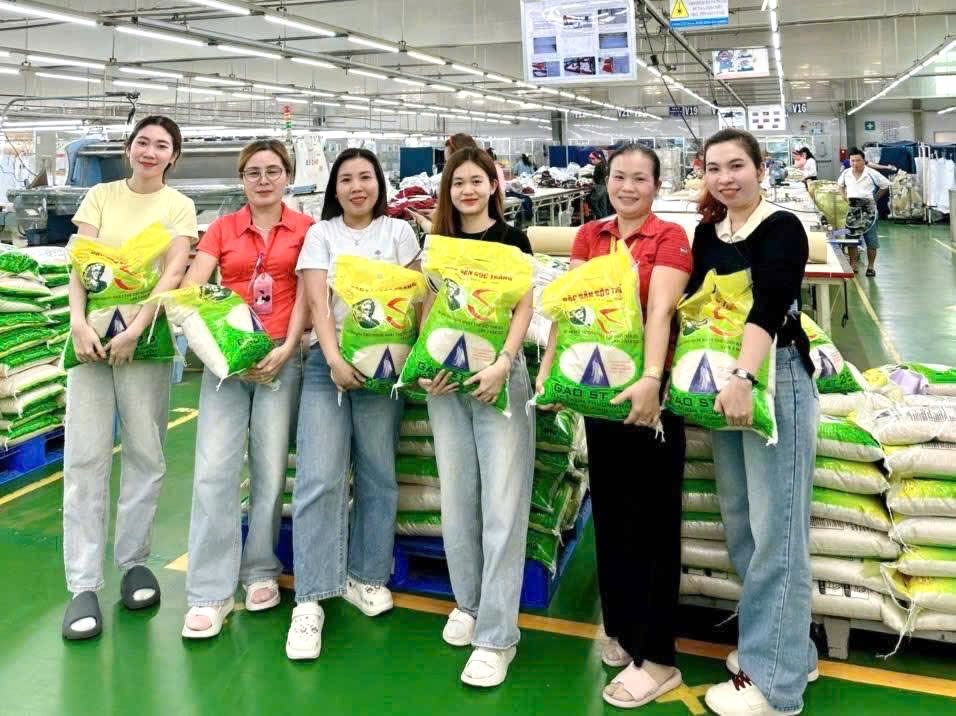 Eclat Vietnam Textile Co., Ltd. (Dong Nai) has many activities to care for union members and workers. Photo: HAC