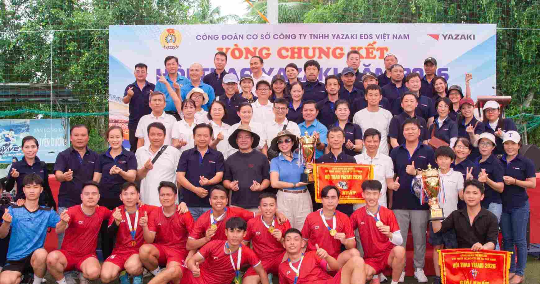 Hội thao đã mang lại niềm vui cho người lao động trong công ty. Ảnh: CĐCS cung cấp