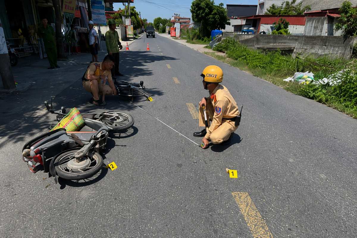 Scene of the accident. Photo: Hai Phong Traffic Safety Board