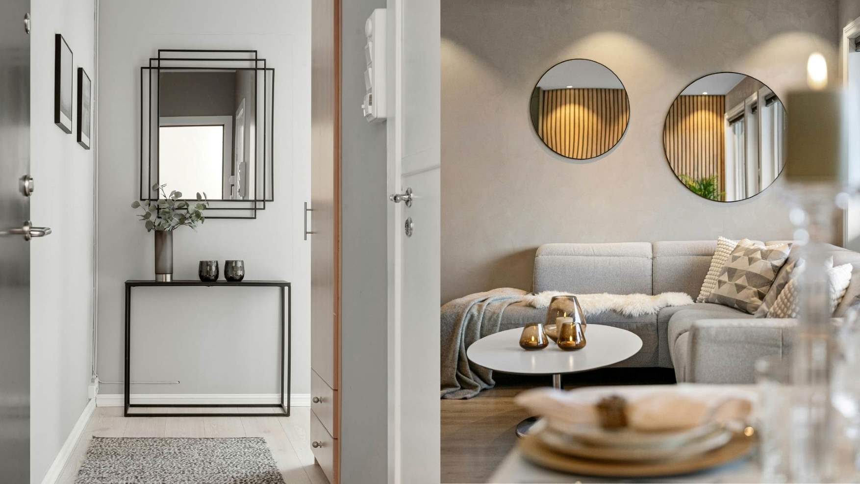 Mirrors are both convenient and help the living space become more sophisticated. Graphics: Thanh Thanh