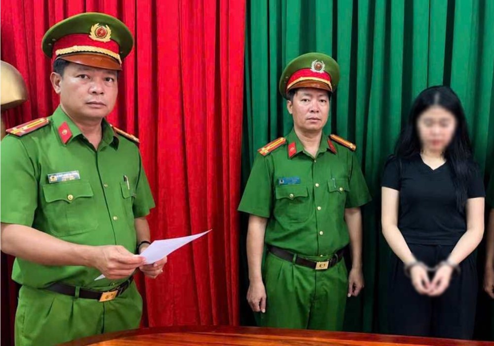 Tạm giữ hình sự đối với T.T.T.N (ngụ đặc khu Phú Quốc) để điều tra về hành vi “Xâm phạm quyền sở hữu công nghiệp”. Ảnh: CACC