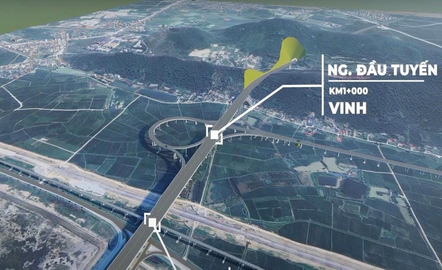 Perspective of Vinh - Thanh Thuy expressway project. Photo: Ngoc Anh