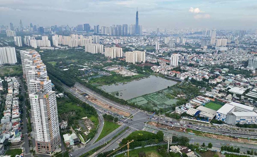 Ho Chi Minh City will develop commercial and service space at Thu Thiem station according to the TOD model. Photo: Minh Quan