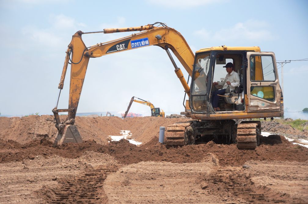 Khối lượng cát đã về công trình khoảng 10,579 triệu m3. Ảnh: Tạ Quang