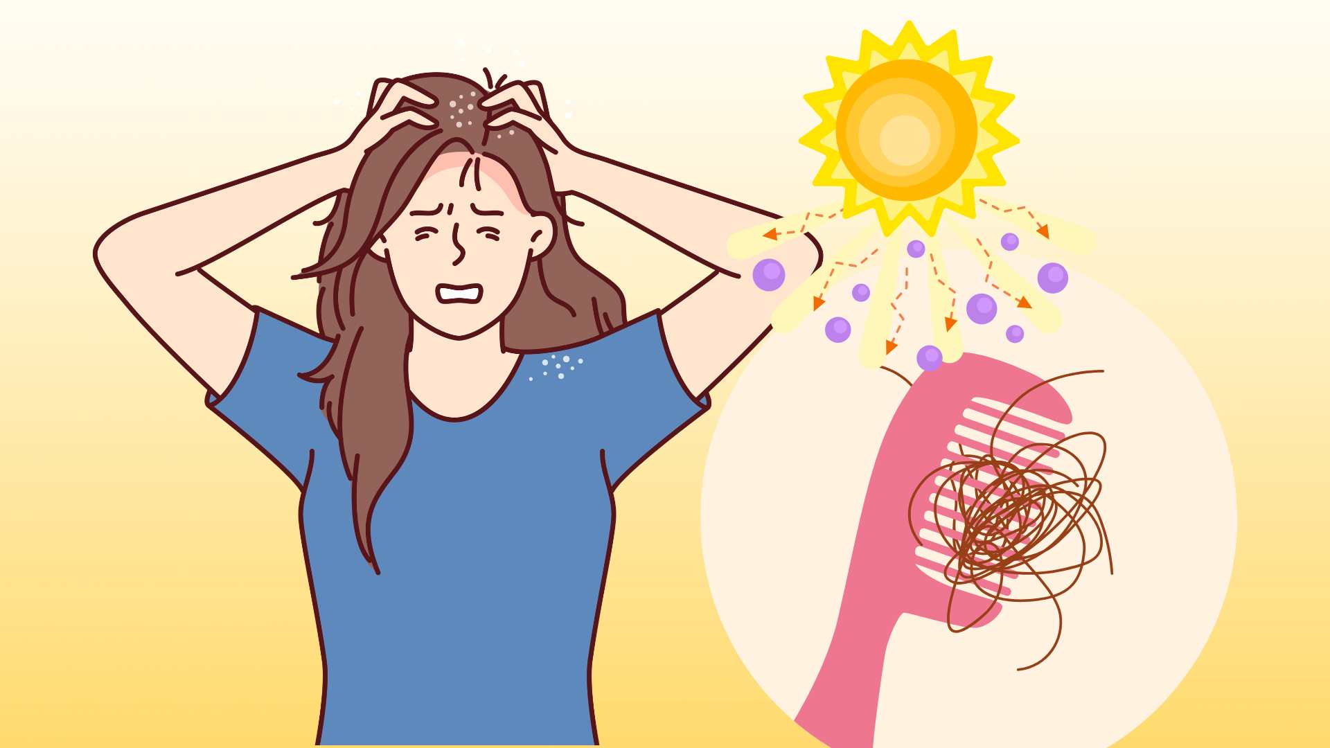 3 simple ways to help limit damaged hair on hot sunny days