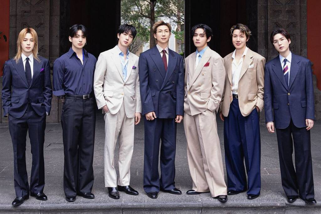 Grupo musical BTS. Foto: Lotte