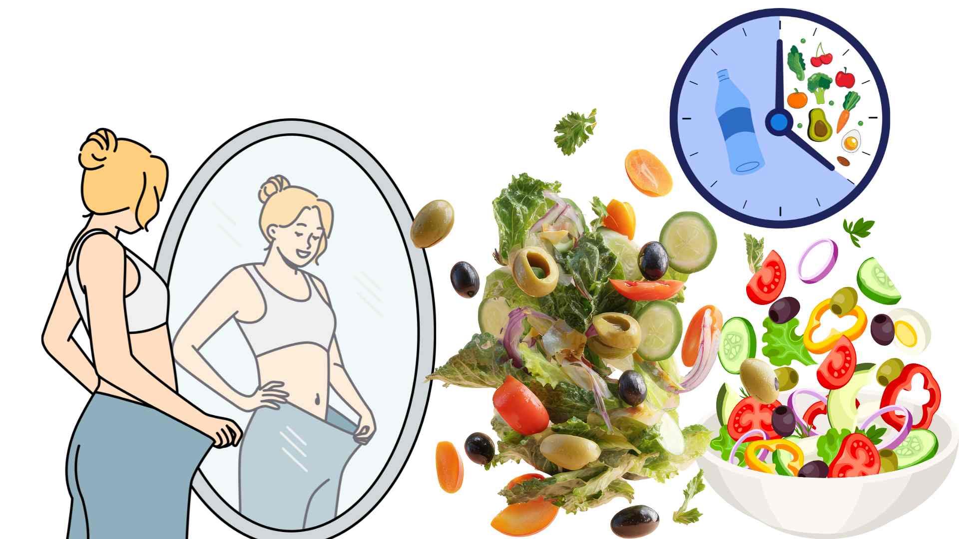 A healthy diet combined with green vegetables and whole grains helps support effective visceral fat reduction. Graphics: Ha May