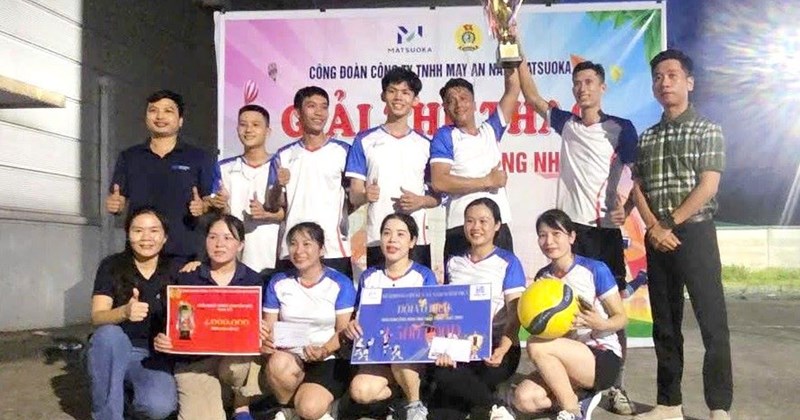 Giải đấu thể thao sôi nổi tại Công ty An Nam Matsuoka