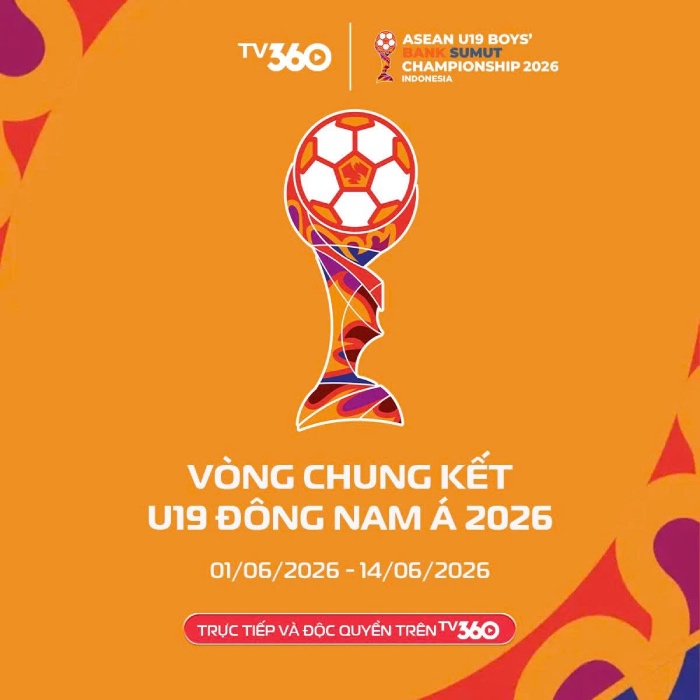 TV360 owns the broadcasting rights for the 2026 Southeast Asian U19 Championship. Photo: TV360