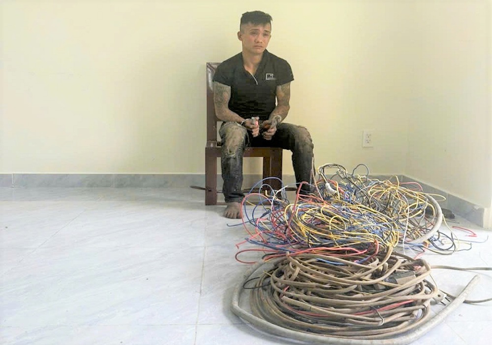 Subject Hoang Van Dung was prosecuted and temporarily detained. Photo: Police