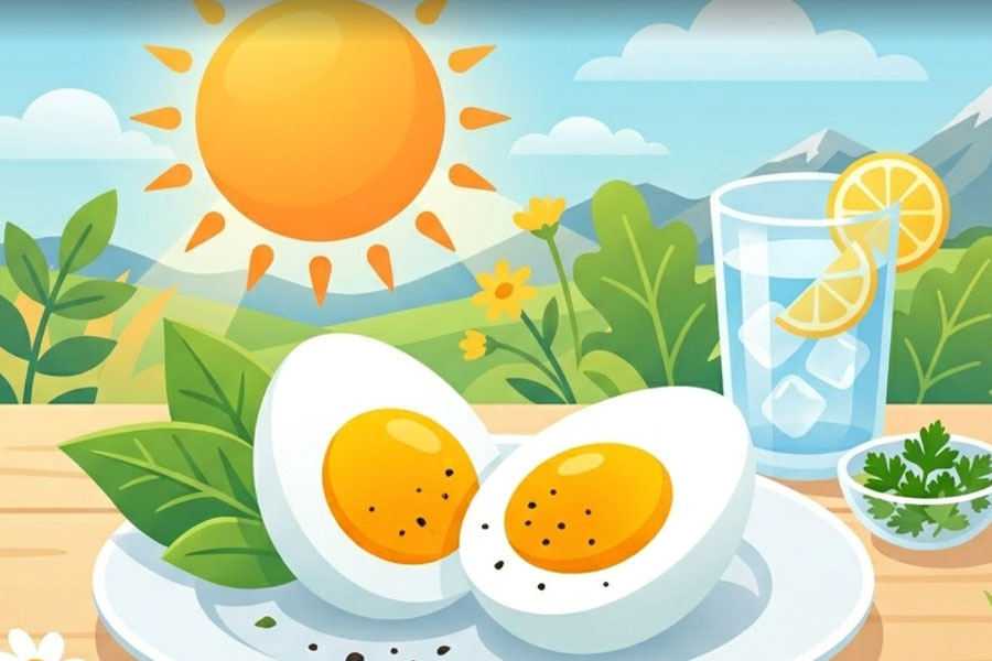 Eating eggs properly in the summer to ensure health safety. Graphics: Thien Nhan