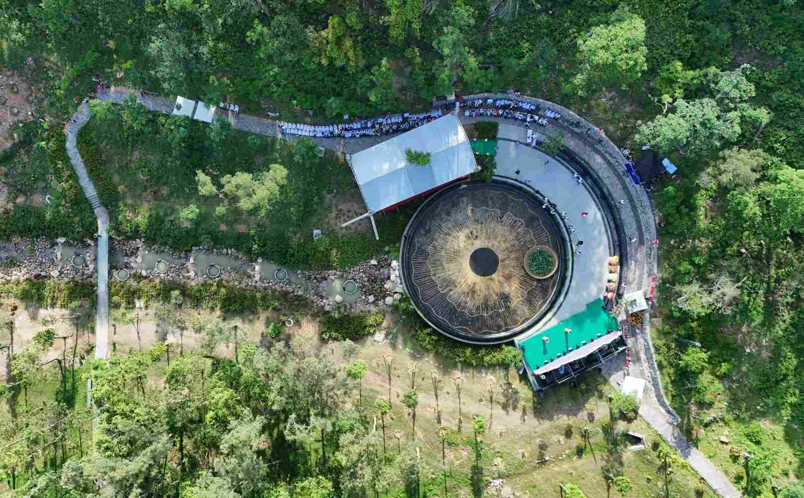 The 9-story tower project aims to show gratitude for the labor of giving birth and nurturing of Mrs. Hoang Thi Loan - President Ho Chi Minh's mother. Photo: Ngoc Anh