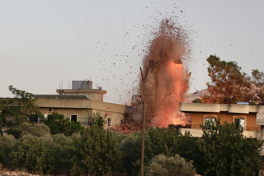 Un ataque israelí al sur del Líbano. Foto de : Xinhua