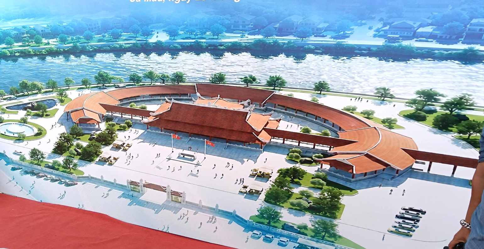 Phối cảnh Đền tưởng niệm anh hùng liệt sĩ và người có công tỉnh Cà Mau. Ảnh: Nhật Hồ.