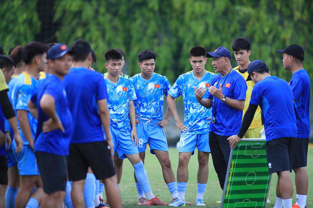 U20 베트남, 2027 AFC U-20 챔피언십 예선 C조 진출. 사진: VFF