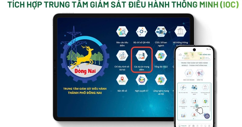 Đồng Nai: Biên Hòa tiếp nhận hệ thống giám sát tiến độ dự án